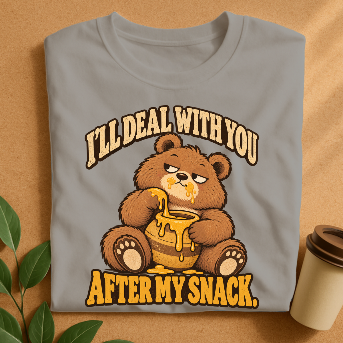 Snack First Bear T-Shirt