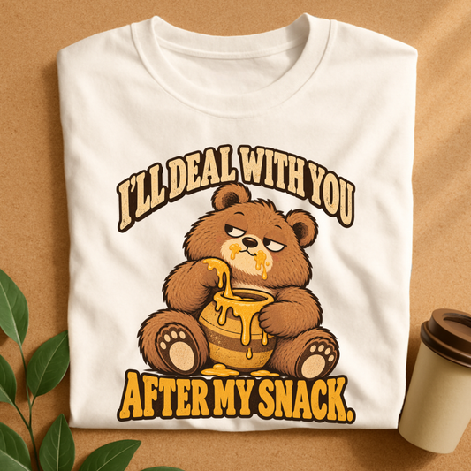 Snack First Bear T-Shirt