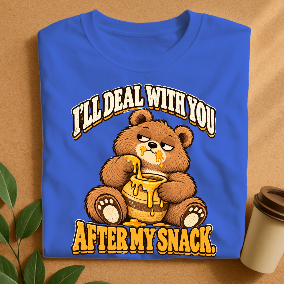 Snack First Bear T-Shirt