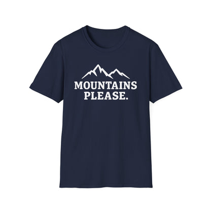 Mountains Please - Bold Outdoor Adventure Tee