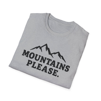 Mountains Please - Bold Outdoor Adventure Tee