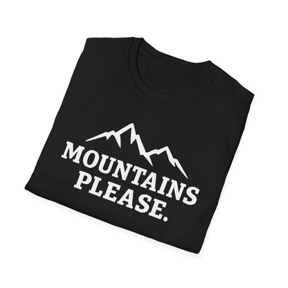 Mountains Please - Bold Outdoor Adventure Tee