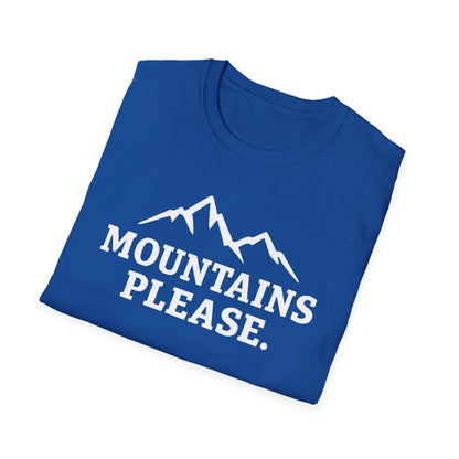 Mountains Please - Bold Outdoor Adventure Tee