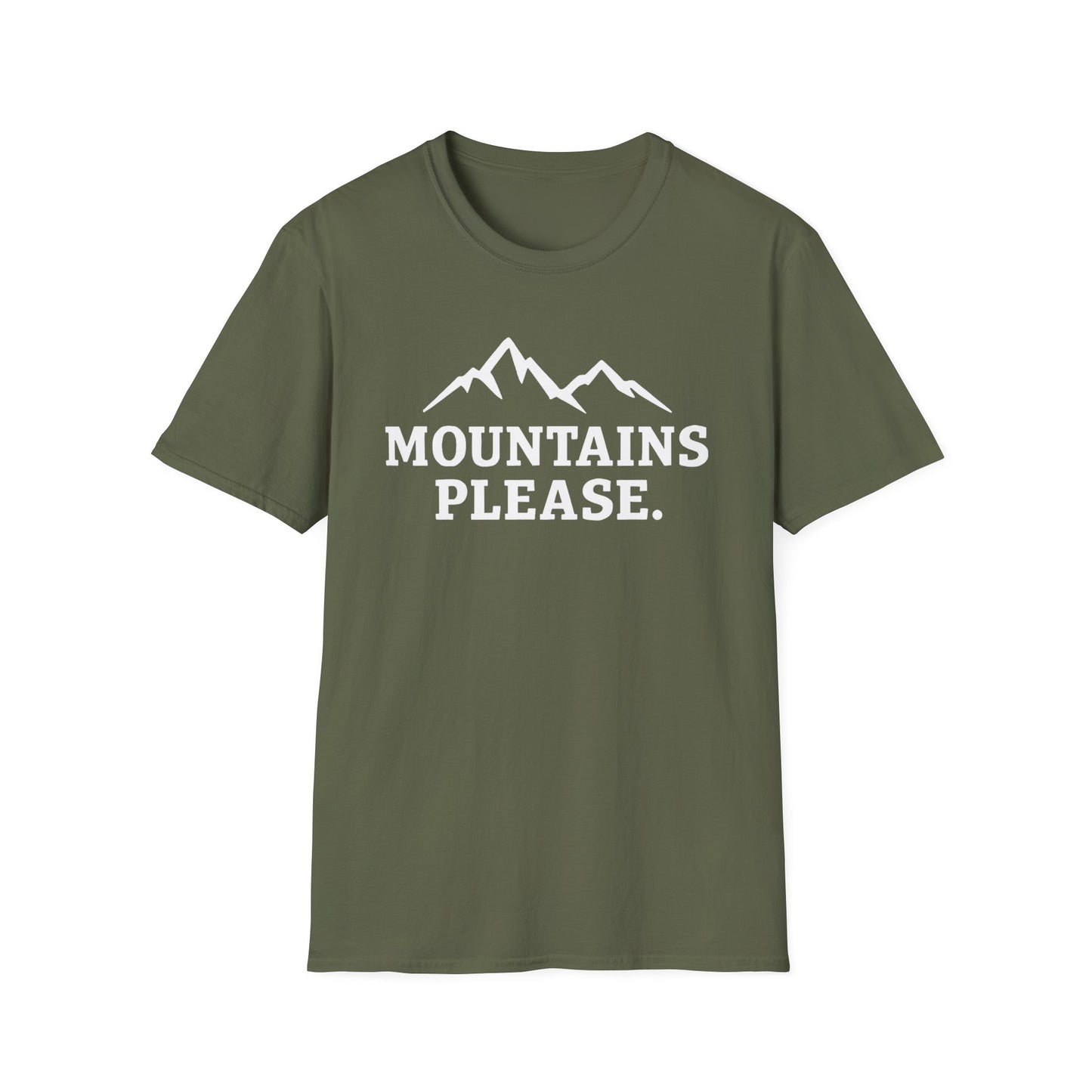 Mountains Please - Bold Outdoor Adventure Tee
