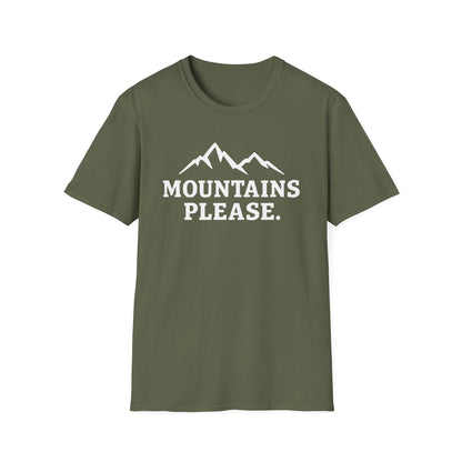 Mountains Please - Bold Outdoor Adventure Tee