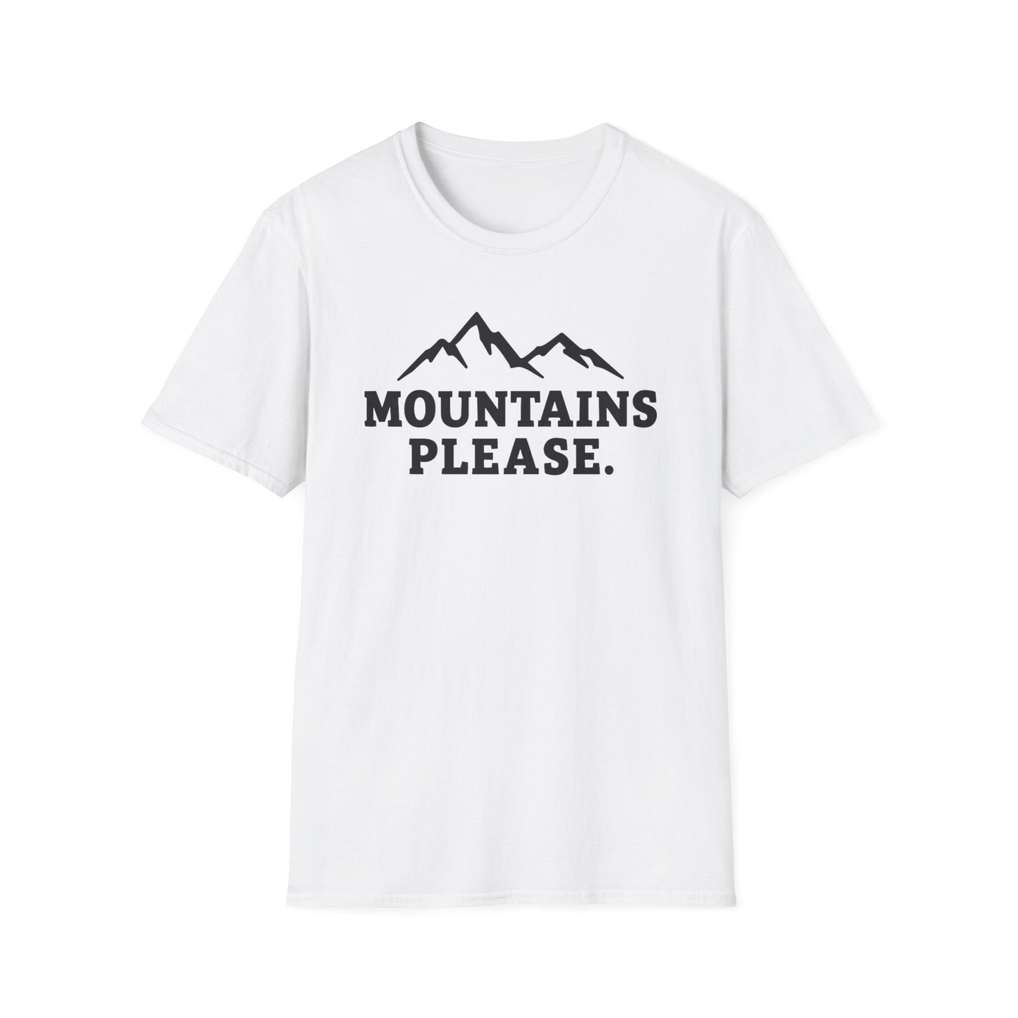 Mountains Please - Bold Outdoor Adventure Tee