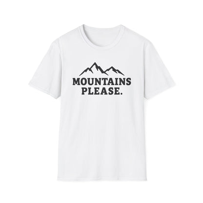 Mountains Please - Bold Outdoor Adventure Tee