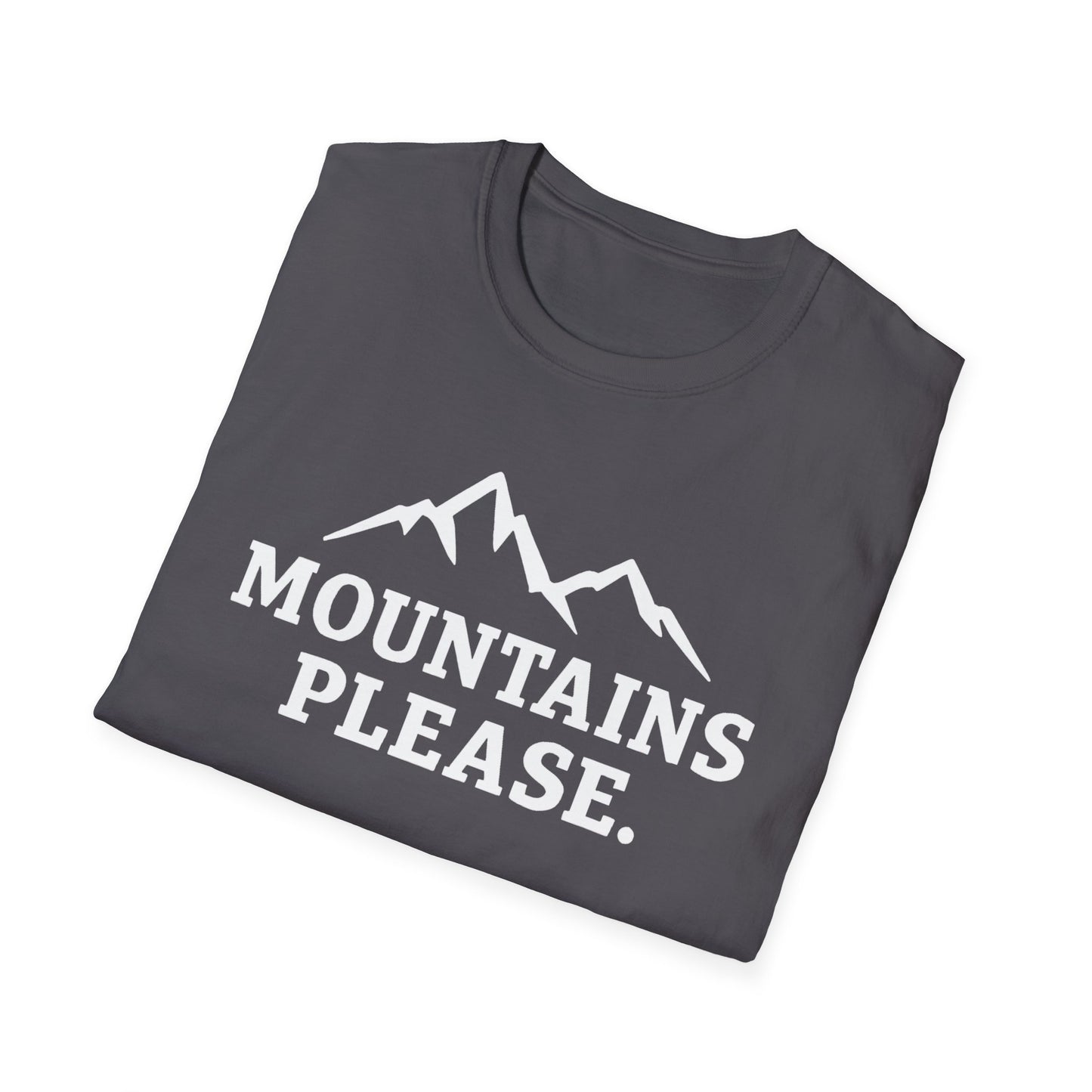 Mountains Please - Bold Outdoor Adventure Tee